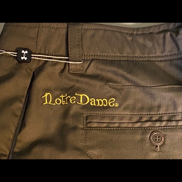 32x34 Under Armour Notre Dame Shamrock Pants - Picture 7 of 11